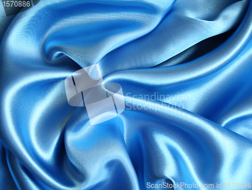 Image of Smooth elegant dark blue silk 