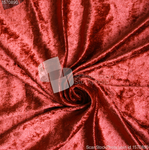 Image of Terracotta velvet fabric background