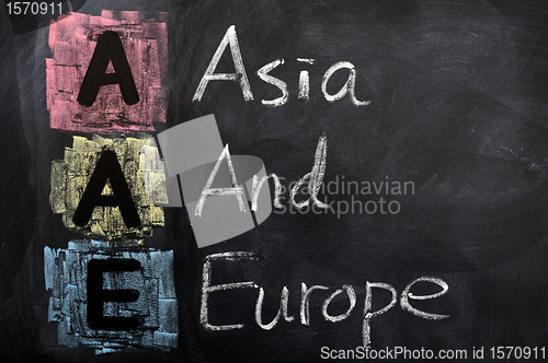 Image of Acronym of AAE for Asia and Europe