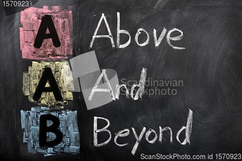 Image of Acronym of AAB for Above and Beyond