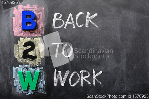 Image of Acronym of B2W - Back to Work