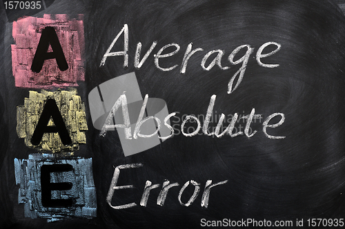 Image of Acronym of AAE for Average Absolute Error