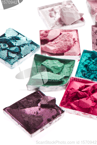 Image of multicolored crushed eyeshadows