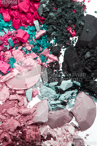 Image of set of multicolor crushed eyeshadows