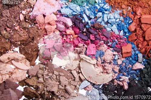 Image of crushed eyeshadows