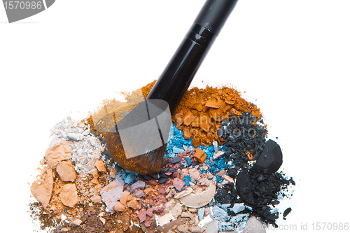 Image of set of multicolor crushed eyeshadows