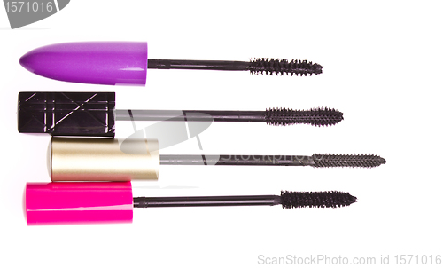 Image of mascara set isolated