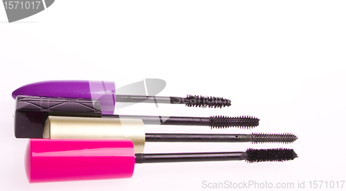 Image of mascara set isolated