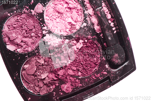 Image of crushed compact eyeshadows