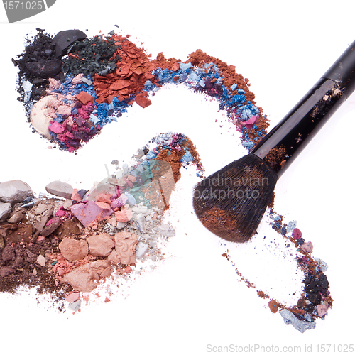 Image of crushed eyeshadows