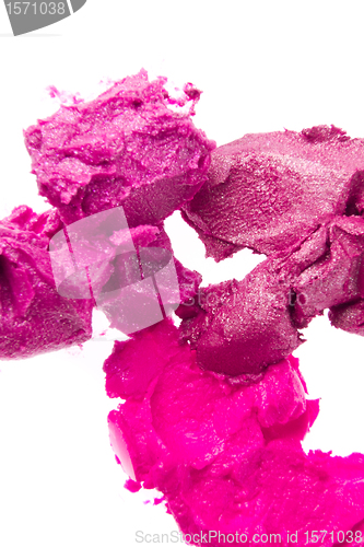 Image of smudged lipsticks