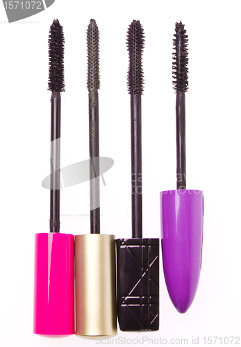 Image of mascara set isolated