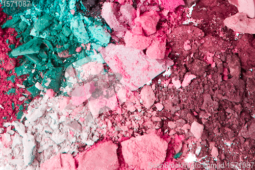 Image of set of multicolor crushed eyeshadows