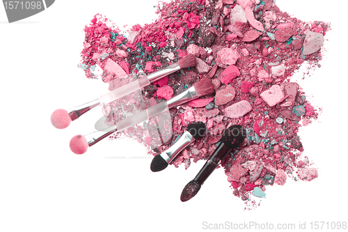 Image of crushed eyeshadows