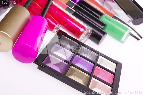 Image of set of cosmetic products