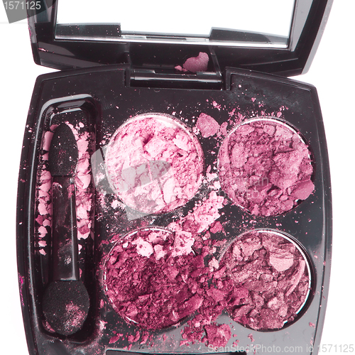 Image of crushed compact eyeshadows