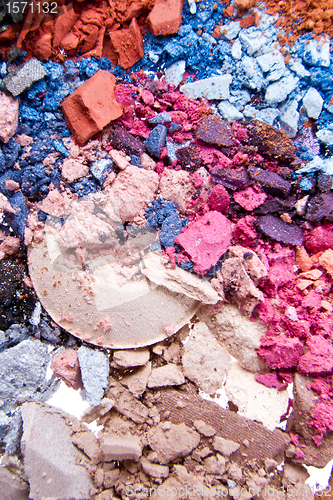 Image of crushed eyeshadows