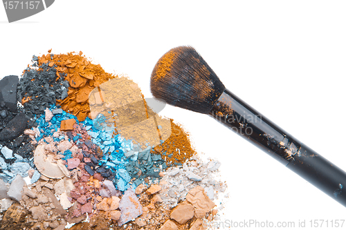 Image of set of multicolor crushed eyeshadows