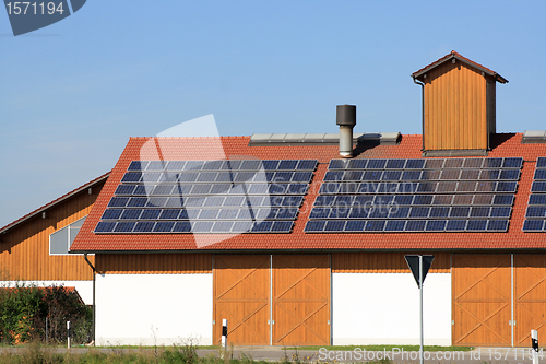 Image of renewable energy on the roof