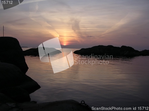 Image of Sunset at sea