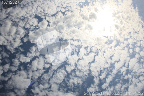 Image of blue sky and some clouds  