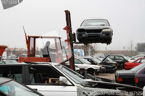 Image of car parts for truck brings unscrew