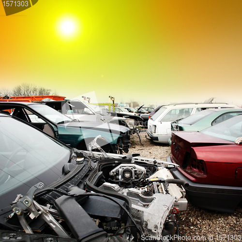 Image of cars to be scrapped