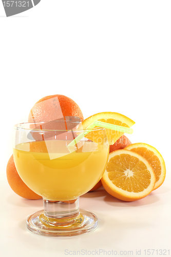 Image of glass of fresh orange juice
