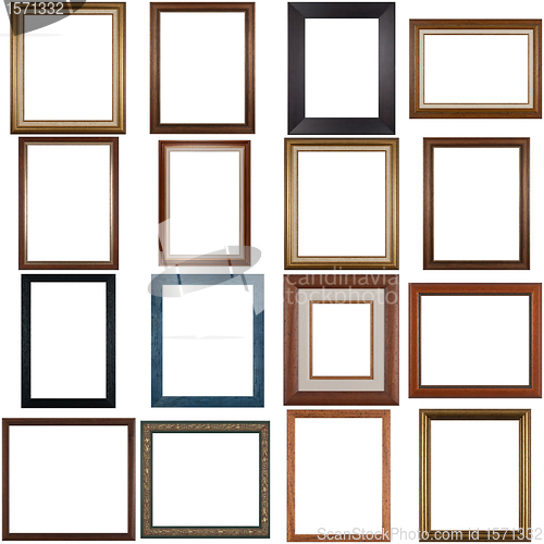 Image of Set of wooden frames