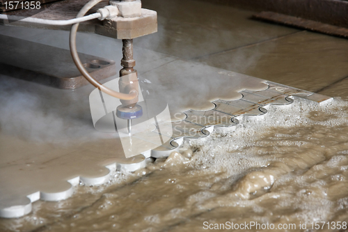 Image of Water jet cutting