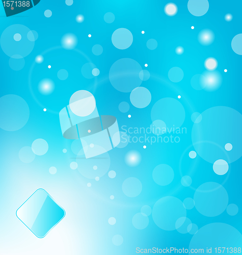 Image of abstract blue light with label background