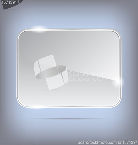 Image of abstract transparent glass banner