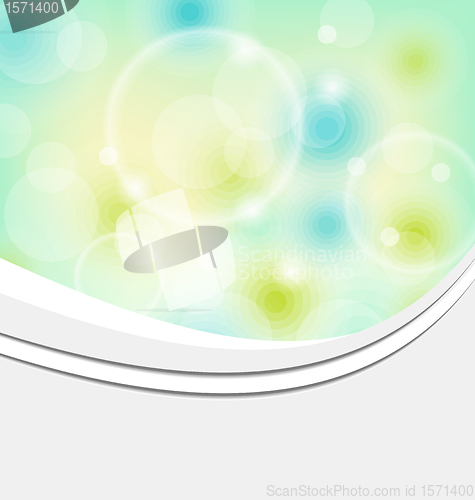 Image of business card with transparent circles