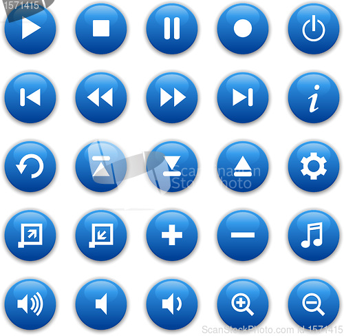 Image of Glossy Media buttons