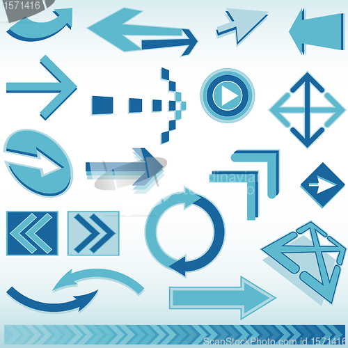 Image of Blue finance business background