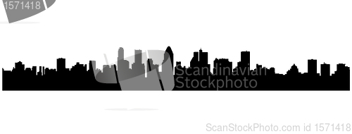 Image of Cityscapes silhouettes background