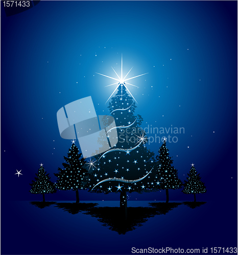 Image of Christmas greeting card design background