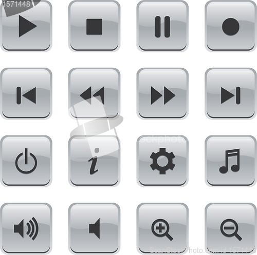 Image of Glossy Media buttons