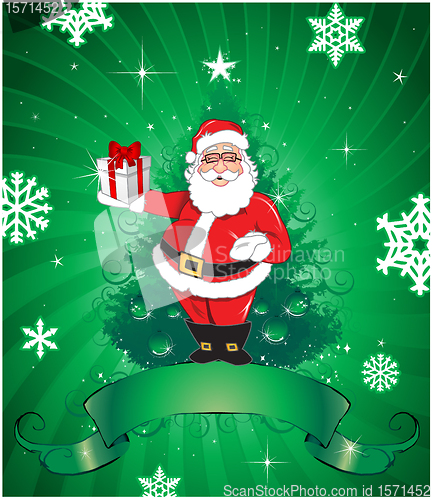 Image of Christmas greeting card design background