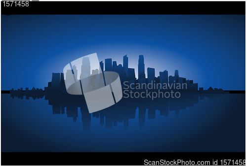 Image of Cityscapes silhouettes background