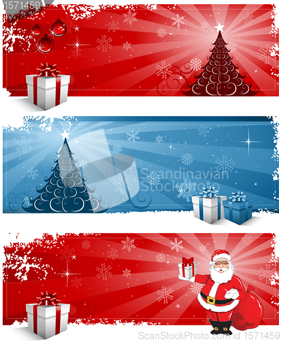 Image of Christmas greeting card design background