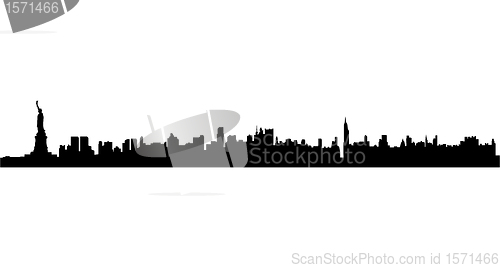 Image of Cityscapes silhouettes background