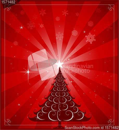 Image of Christmas greeting card design background