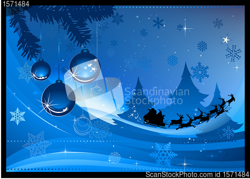 Image of Christmas greeting card design background