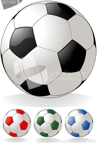 Image of Soccer ball isolated on white background