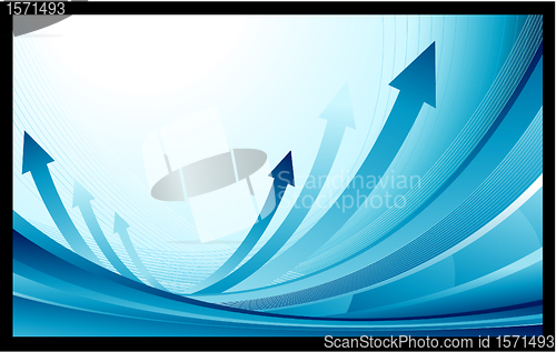 Image of Blue finance business background