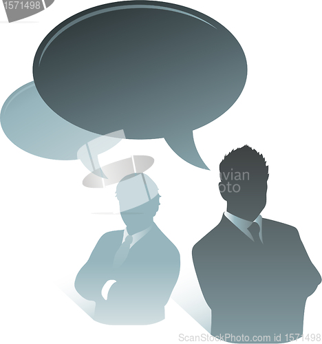 Image of Businessman speech bubble