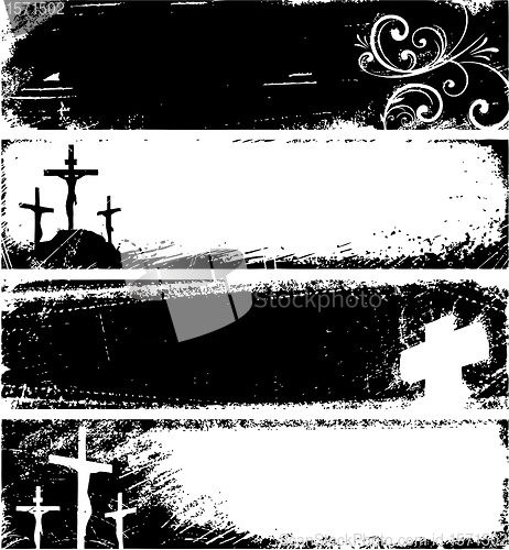 Image of Grunge christian banners