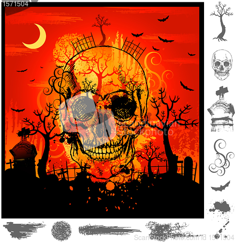 Image of Halloween background illustration