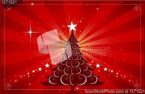Image of Christmas greeting card design background